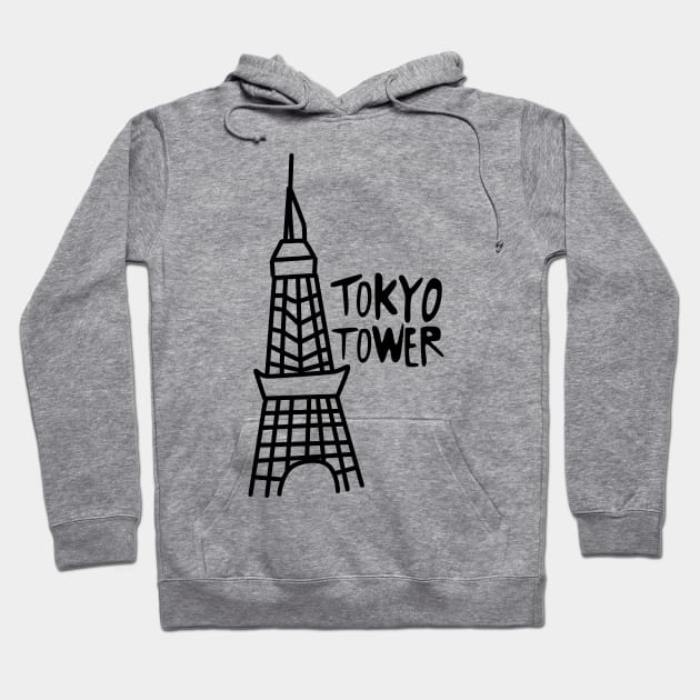 Tokyo Tower Hoodie by keenkei